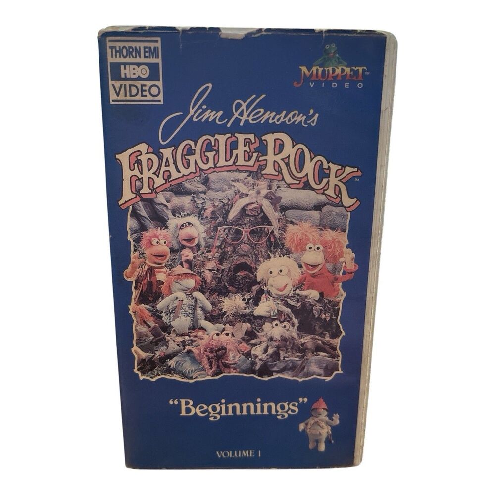 Fraggle Rock Volume 1 “Beginnings” VHS Cassette Tape 1986 Muppets